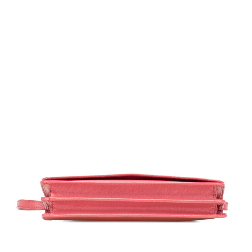 Prada Leather Wallet Pink Shoulder Bag - Picture 3 of 9